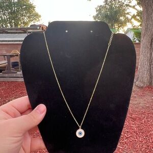 Gold Evil Eye Necklace